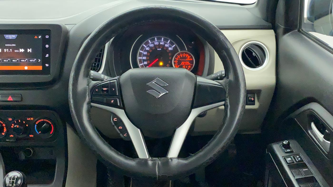2019 Maruti New Wagon-R ZXI 1.2, Petrol, Manual, 26,439 km, Steering Wheel Close Up