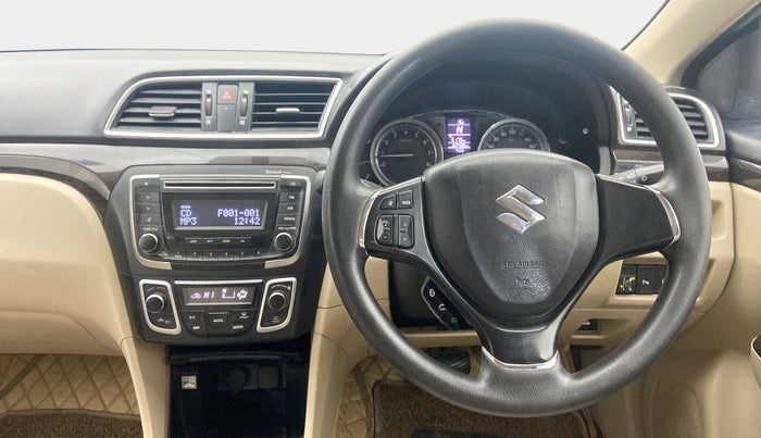 2017 Maruti Ciaz ZETA 1.4  AT PETROL, CNG, Automatic, 62,551 km, Steering Wheel Close Up