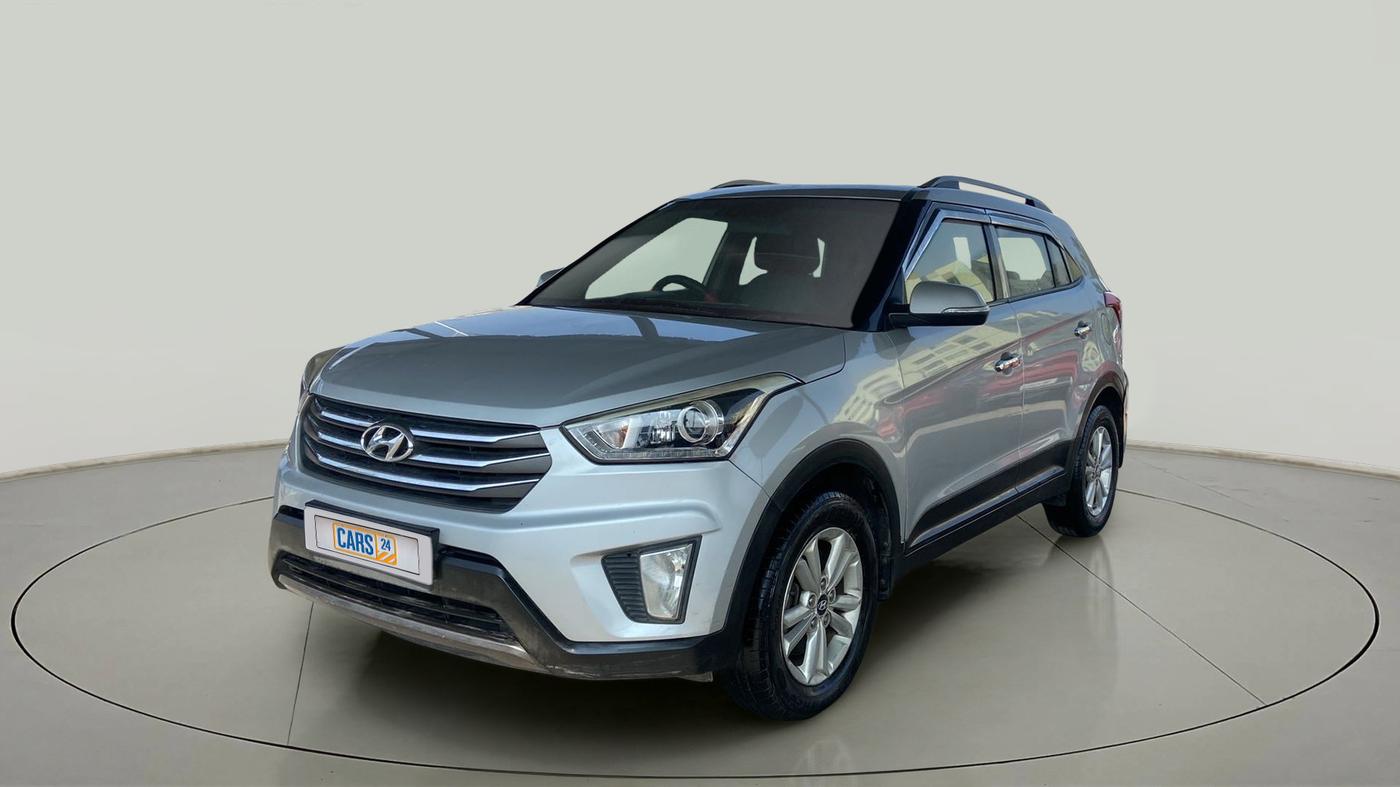 2015 Hyundai Creta SX PLUS 1.6 PETROL, Petrol, Manual, 1,01,468 km, Left Front Diagonal