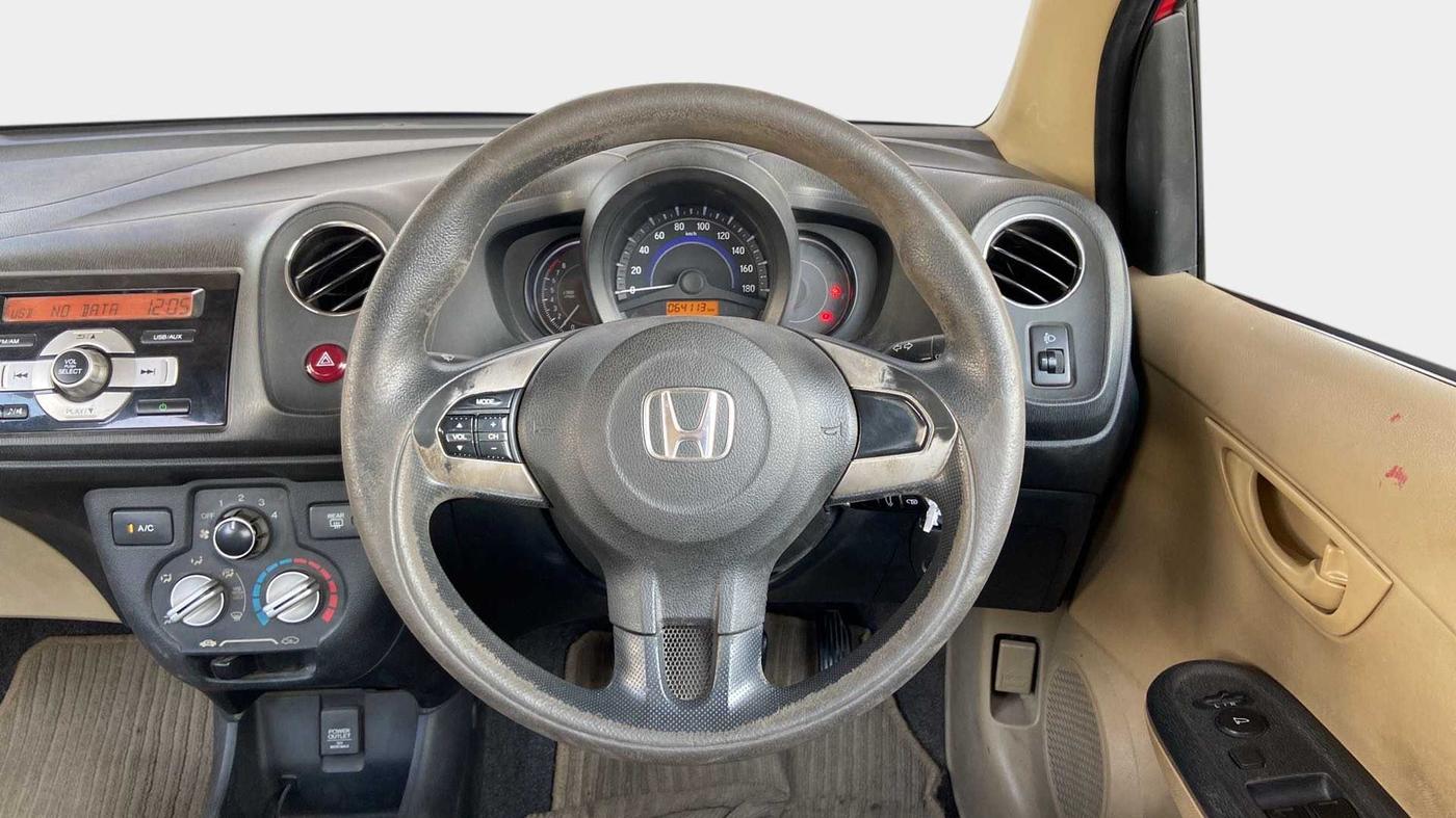 2014 Honda Brio S MT, Petrol, Manual, 63,468 km, Steering Wheel Close Up