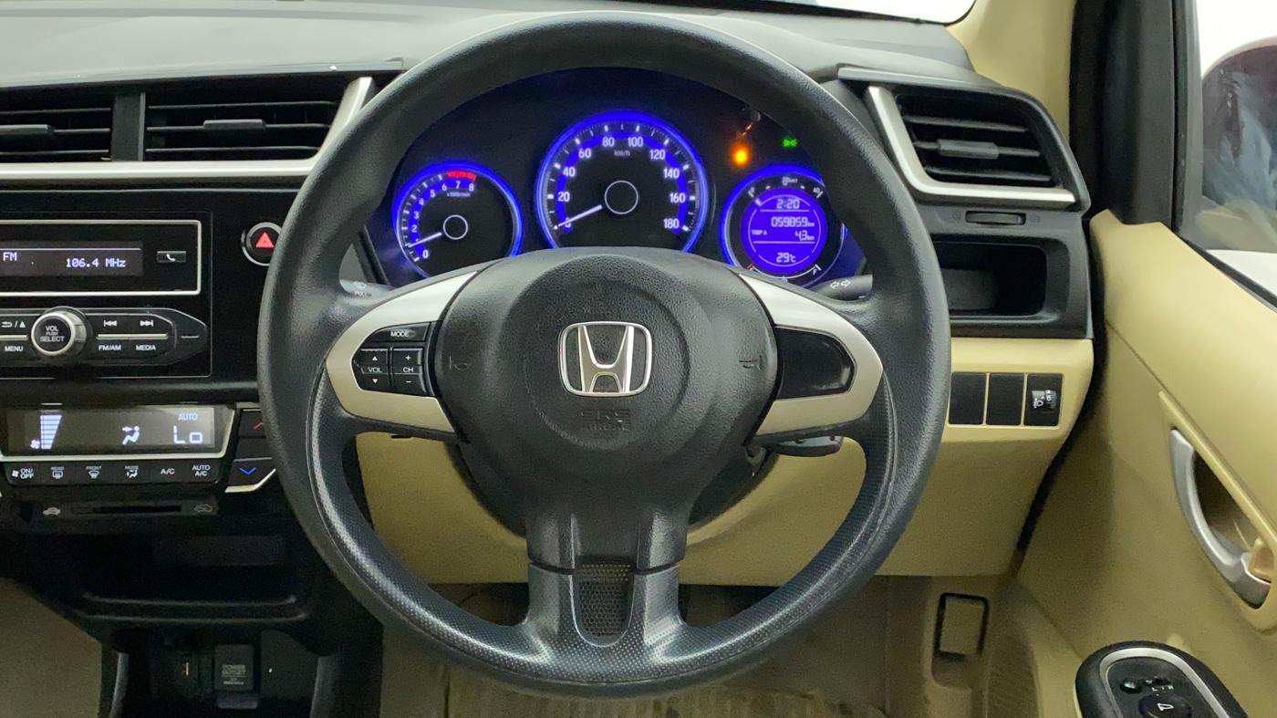 2016 Honda Amaze 1.2L I-VTEC SX, Petrol, Manual, 59,859 km, Steering Wheel Close Up