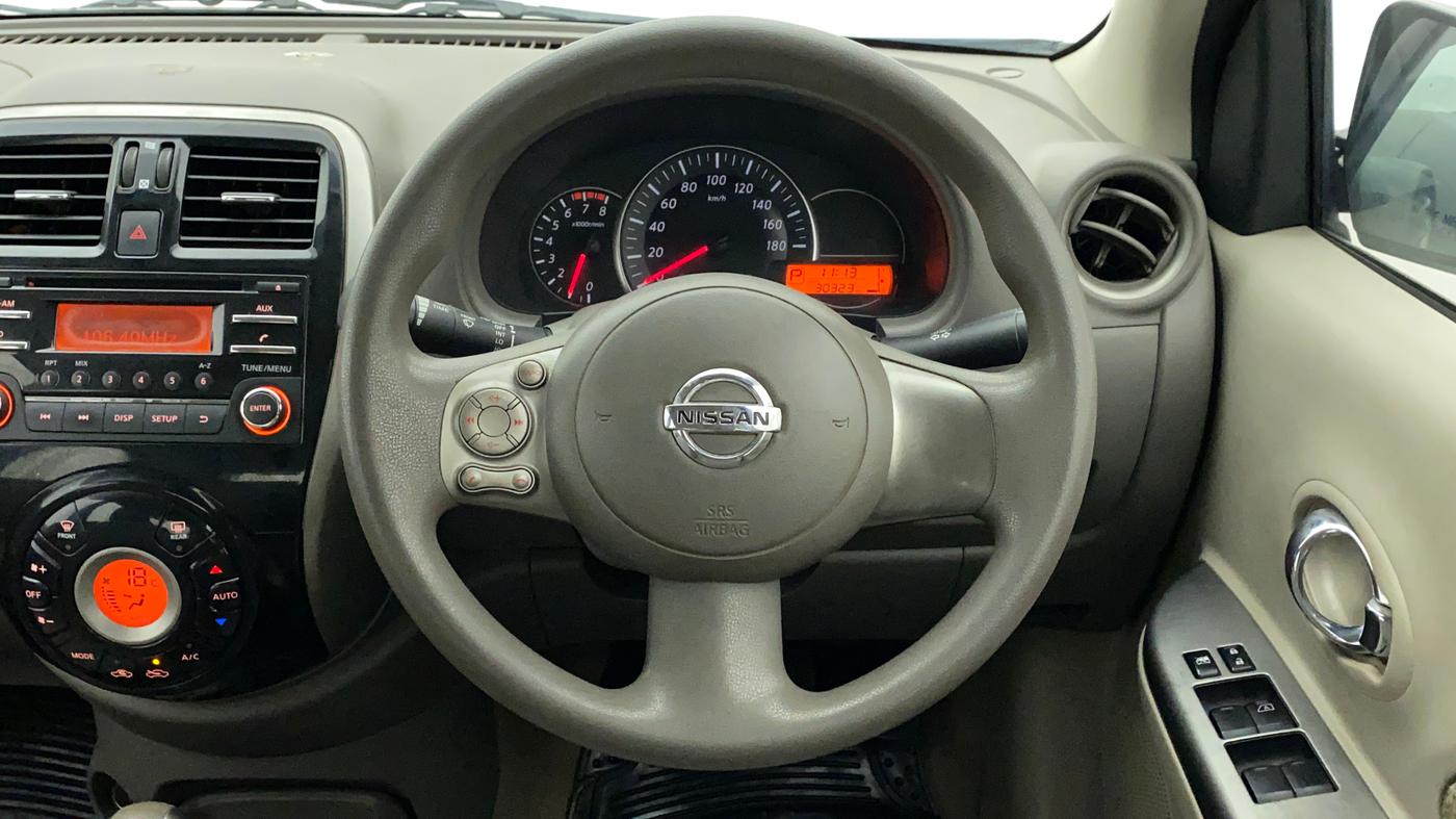 2013 Nissan Micra XV CVT, Petrol, Automatic, 30,432 km, Steering Wheel Close Up