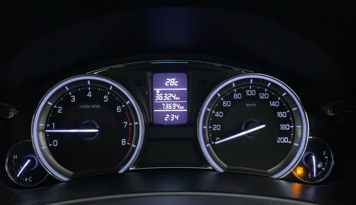 2018 Maruti Ciaz ALPHA 1.4 PETROL, Petrol, Manual, 73,694 km, Odometer Image
