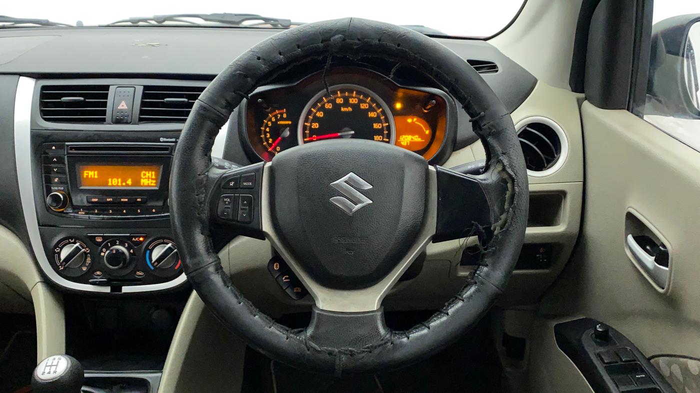 2015 Maruti Celerio ZXI, Petrol, Manual, 1,20,920 km, Steering Wheel Close Up