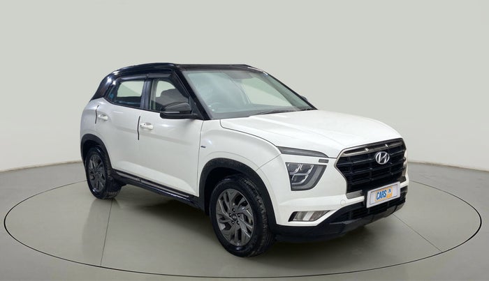 2021 Hyundai Creta SX (O) 1.4 TURBO DCT DUAL TONE, Petrol, Automatic, 32,162 km, Right Front Diagonal