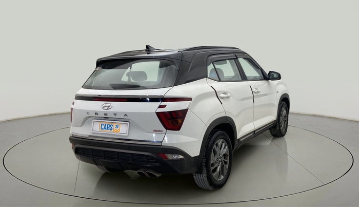 2021 Hyundai Creta SX (O) 1.4 TURBO DCT DUAL TONE, Petrol, Automatic, 32,162 km, Right Back Diagonal