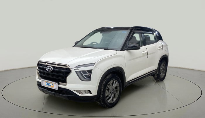 2021 Hyundai Creta SX (O) 1.4 TURBO DCT DUAL TONE, Petrol, Automatic, 32,162 km, Left Front Diagonal
