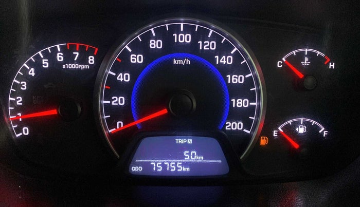2013 Hyundai Grand i10 ASTA 1.2 KAPPA VTVT, Petrol, Manual, 75,686 km, Odometer Image
