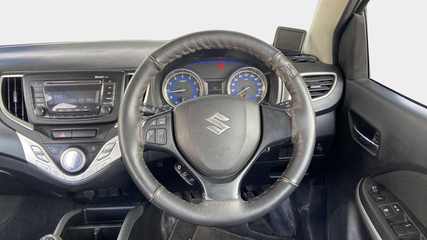 2016 Maruti Baleno DELTA PETROL 1.2, Petrol, Manual, 27,062 km, Steering Wheel Close Up