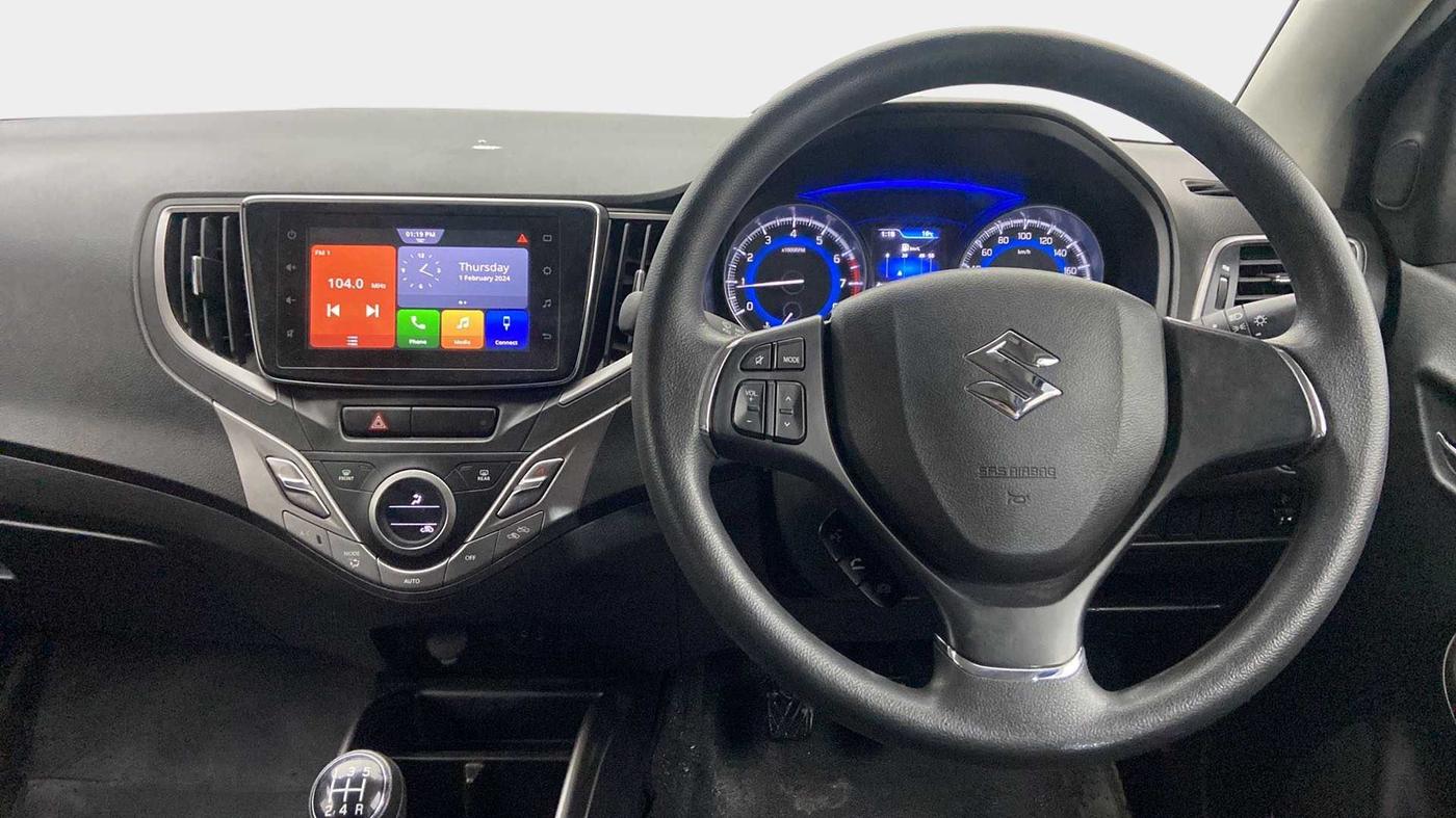 2020 Maruti Baleno ZETA PETROL 1.2, Petrol, Manual, 17,106 km, Steering Wheel Close Up