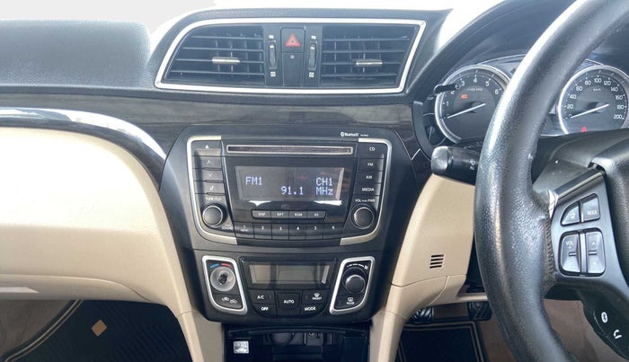 2017 Maruti Ciaz ZETA 1.4  MT PETROL, Petrol, Manual, 1,05,283 km, Air Conditioner