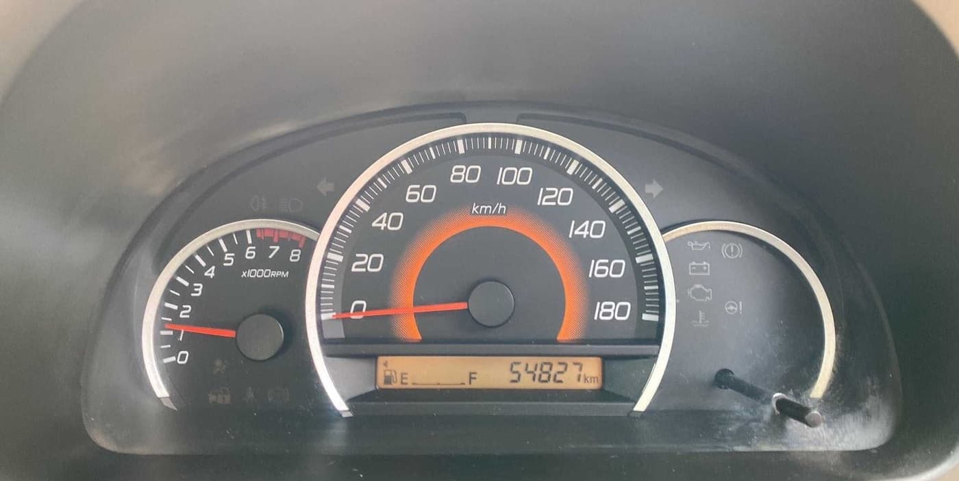 2016 Maruti Wagon R 1.0 VXI, Petrol, Manual, 54,820 km, Odometer Image