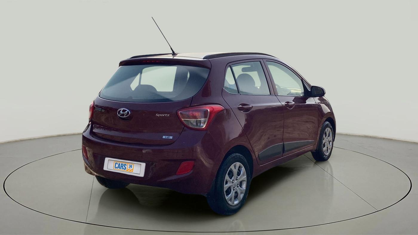 2015 Hyundai Grand i10 SPORTZ 1.2 KAPPA VTVT, Petrol, Manual, 68,322 km, Right Back Diagonal