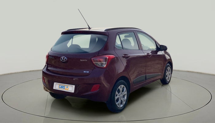 2015 Hyundai Grand i10 SPORTZ 1.2 KAPPA VTVT, Petrol, Manual, 68,322 km, Right Back Diagonal