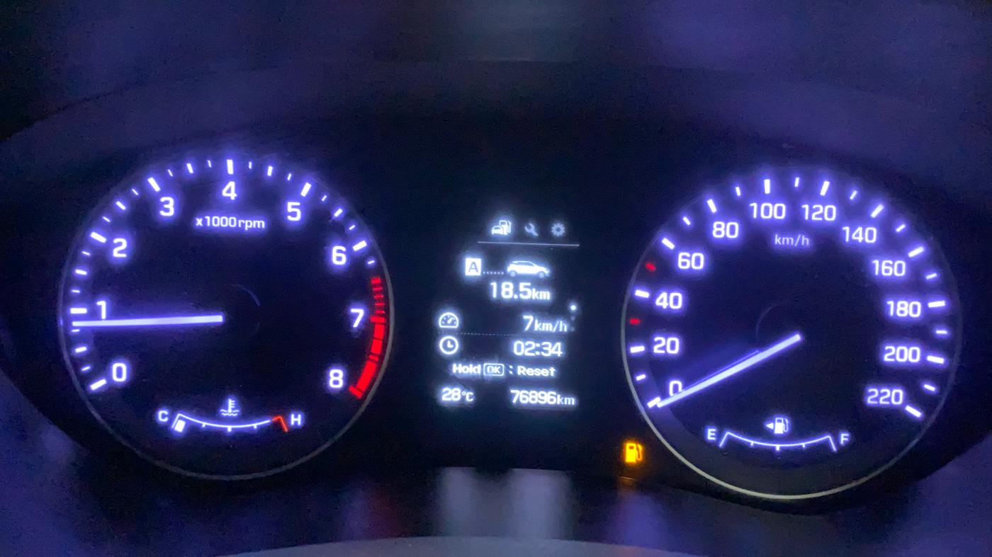 2017 Hyundai Elite i20 ASTA 1.2 (O), Petrol, Manual, 76,977 km, Odometer Image