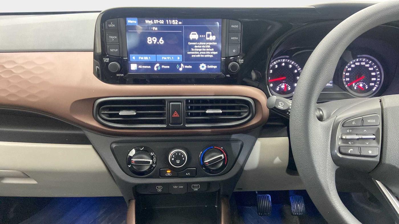 2023 Hyundai AURA SX 1.2 CNG, CNG, Manual, 11,056 km, Air Conditioner