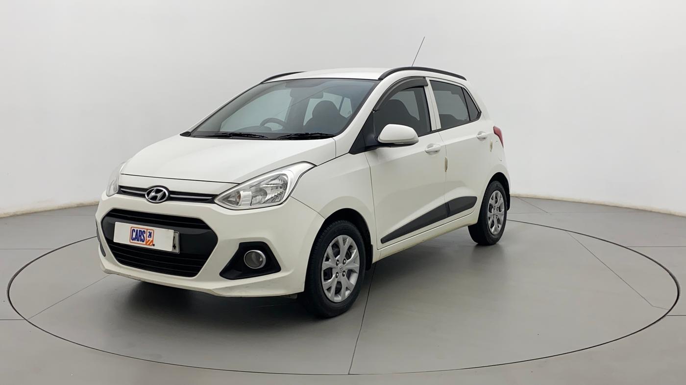 2015 Hyundai Grand i10 SPORTZ 1.2 KAPPA VTVT, Petrol, Manual, 91,740 km, Left Front Diagonal