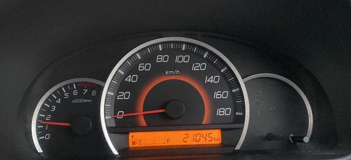 2012 Maruti Wagon R 1.0 VXI, Petrol, Manual, 21,302 km, Odometer Image