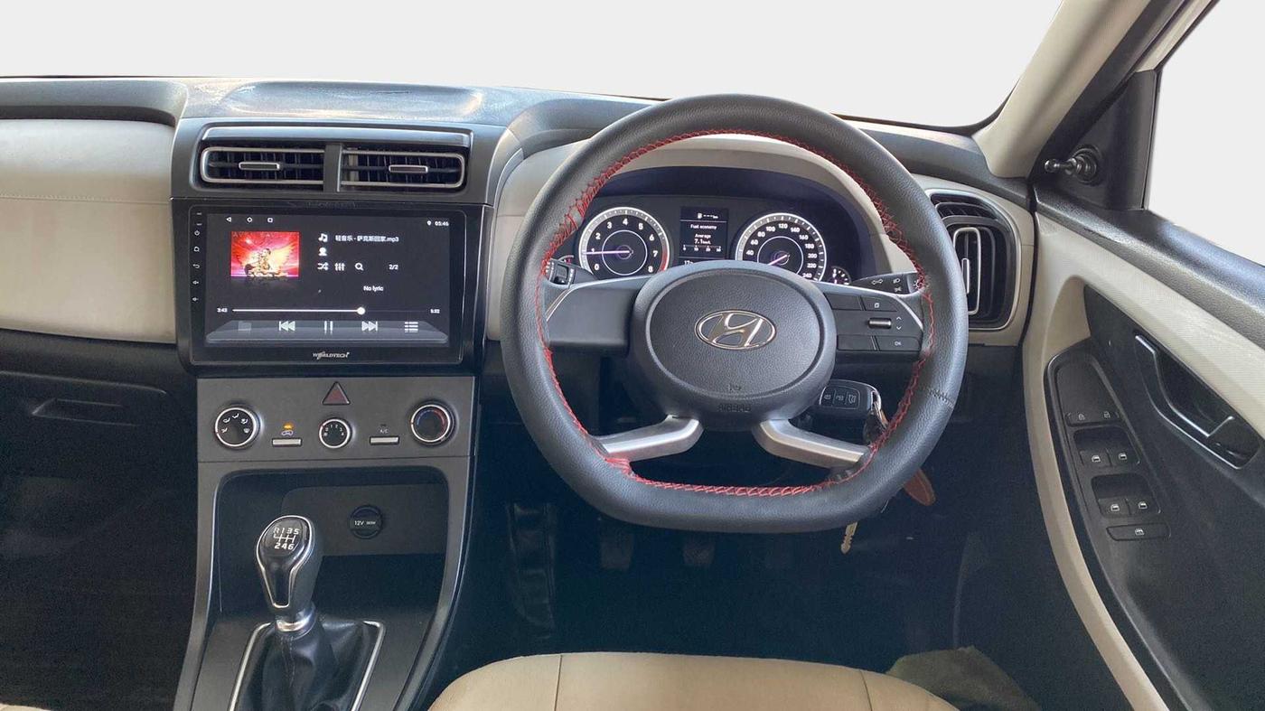 2022 Hyundai Creta E 1.5 PETROL, Petrol, Manual, 1,480 km, Steering Wheel Close Up