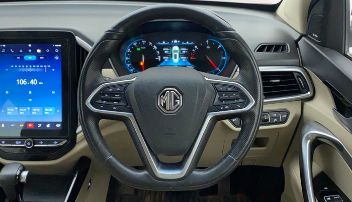 2022 MG HECTOR SHARP 1.5 PETROL CVT, Petrol, Automatic, 12,527 km, Steering Wheel Close Up