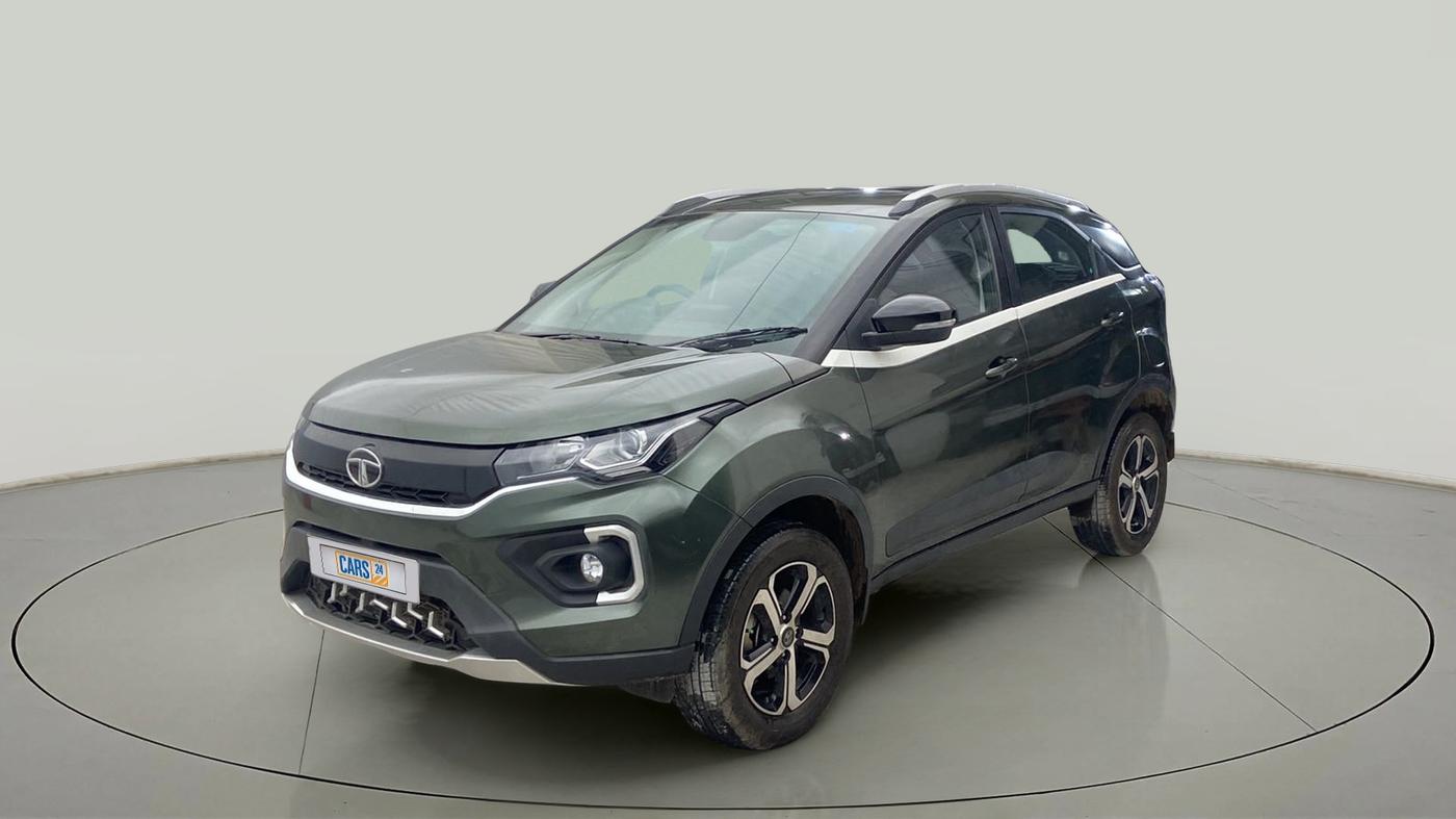 2021 Tata NEXON XZ PLUS PETROL SUNROOF, Petrol, Manual, 10,293 km, Left Front Diagonal