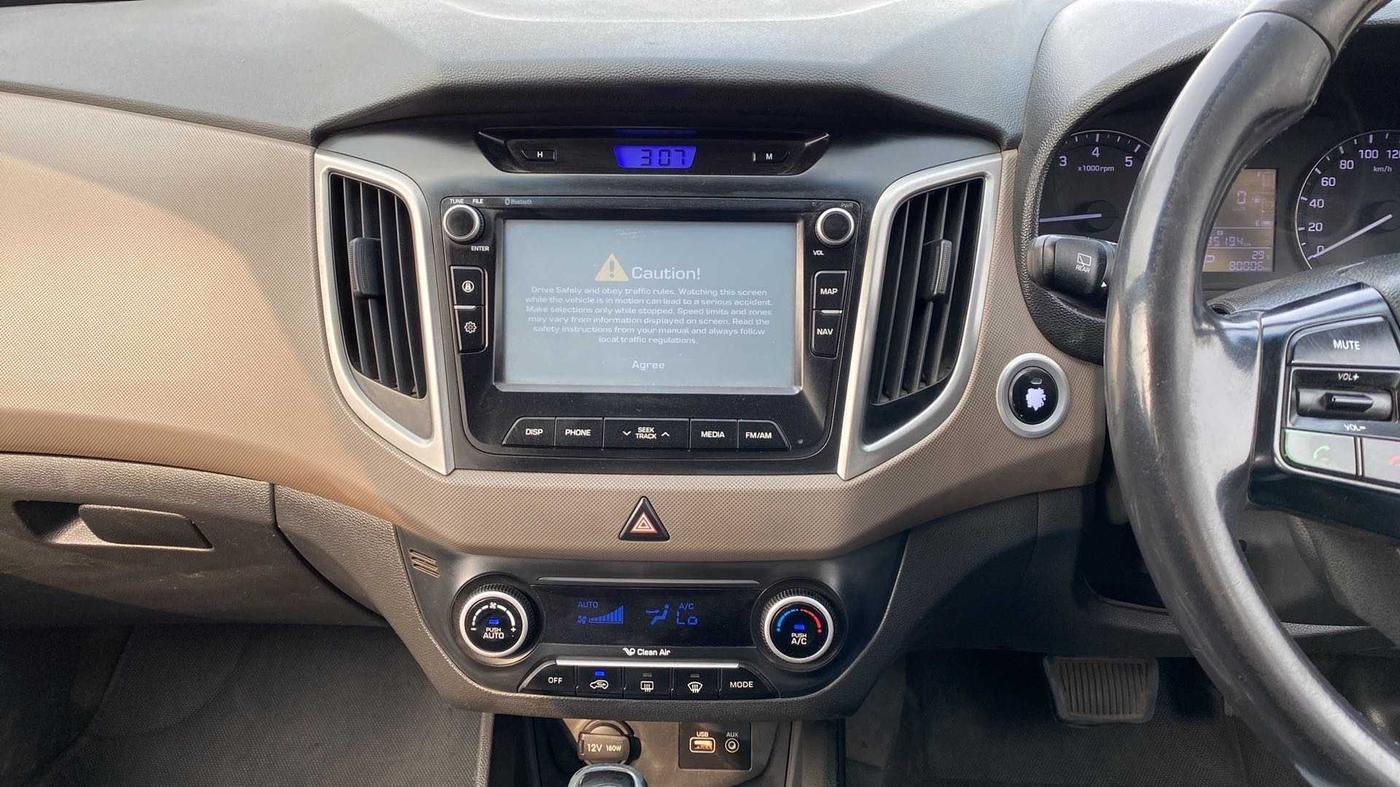 2016 Hyundai Creta SX PLUS AT 1.6 PETROL, Petrol, Automatic, 80,000 km, Air Conditioner