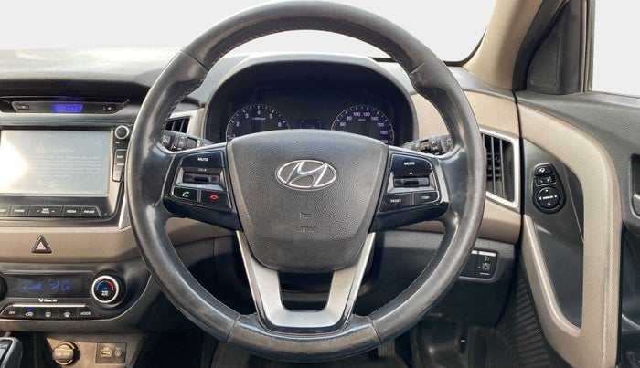 2016 Hyundai Creta SX PLUS AT 1.6 PETROL, Petrol, Automatic, 80,000 km, Steering Wheel Close Up