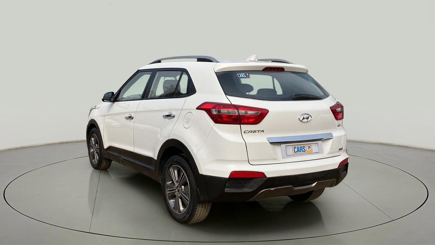 2016 Hyundai Creta SX PLUS AT 1.6 PETROL, Petrol, Automatic, 80,000 km, Left Back Diagonal