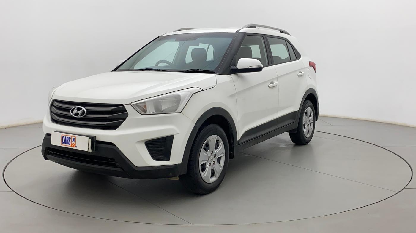 2018 Hyundai Creta E PLUS 1.6 PETROL, Petrol, Manual, 1,14,721 km, Left Front Diagonal