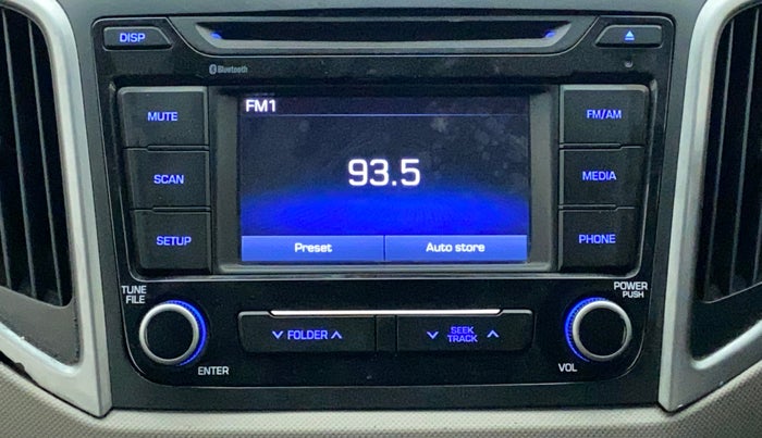 2018 Hyundai Creta E PLUS 1.6 PETROL, Petrol, Manual, 1,14,721 km, Infotainment System
