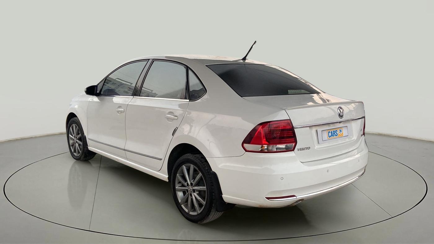 2019 Volkswagen Vento HIGHLINE PLUS 1.2 AT 16 ALLOY, Petrol, Automatic, 86,622 km, Left Back Diagonal