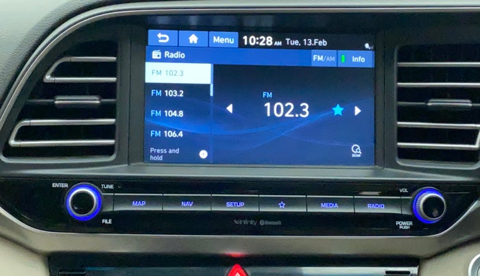 2021 Hyundai New Elantra 2.0 SX(O) AT PETROL, Petrol, Automatic, 42,335 km, Infotainment System
