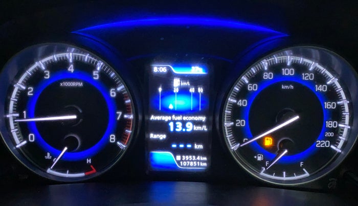 2017 Maruti Baleno ZETA PETROL 1.2, Petrol, Manual, 1,08,028 km, Odometer Image