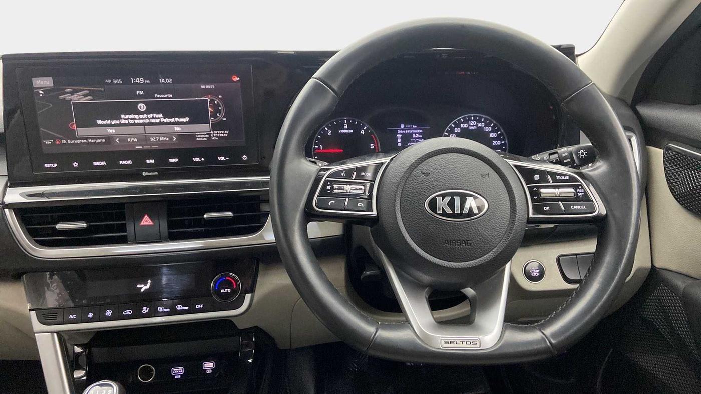 2020 KIA SELTOS HTX 1.5 DIESEL, Diesel, Manual, 40,754 km, Steering Wheel Close Up