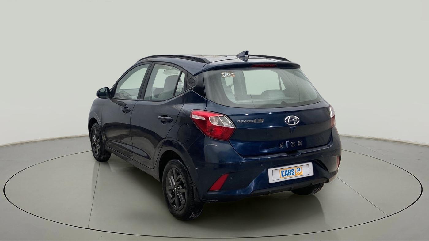 2020 Hyundai GRAND I10 NIOS SPORTZ AMT 1.2 KAPPA VTVT, Petrol, Automatic, 15,645 km, Left Back Diagonal