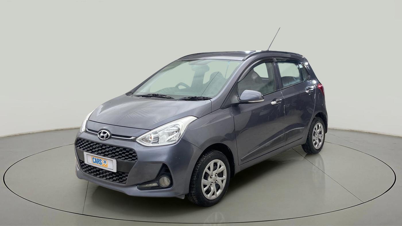2018 Hyundai Grand i10 SPORTZ (O) 1.2 KAPPA VTVT, Petrol, Manual, 17,900 km, Left Front Diagonal