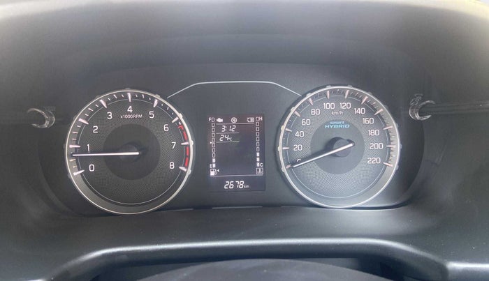 2023 Maruti BREZZA VXI SMART HYBRID, Petrol, Manual, 2,676 km, Odometer Image