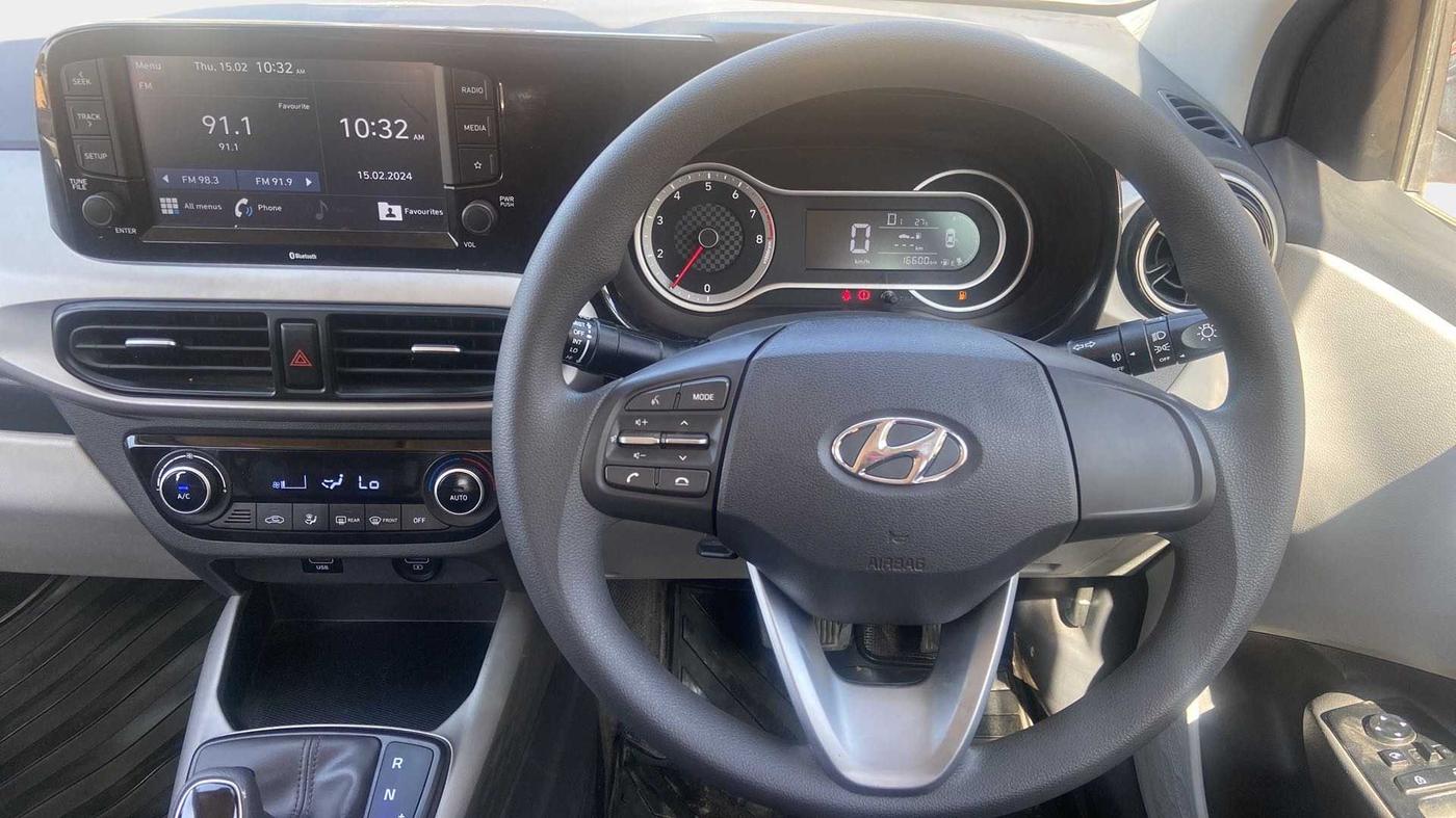 2020 Hyundai GRAND I10 NIOS SPORTZ AMT 1.2 KAPPA VTVT, Petrol, Automatic, 16,598 km, Steering Wheel Close Up