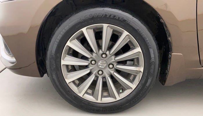 2018 Maruti Ciaz ALPHA  AT 1.5 SHVS PETROL, CNG, Automatic, 74,462 km, Left Front Wheel