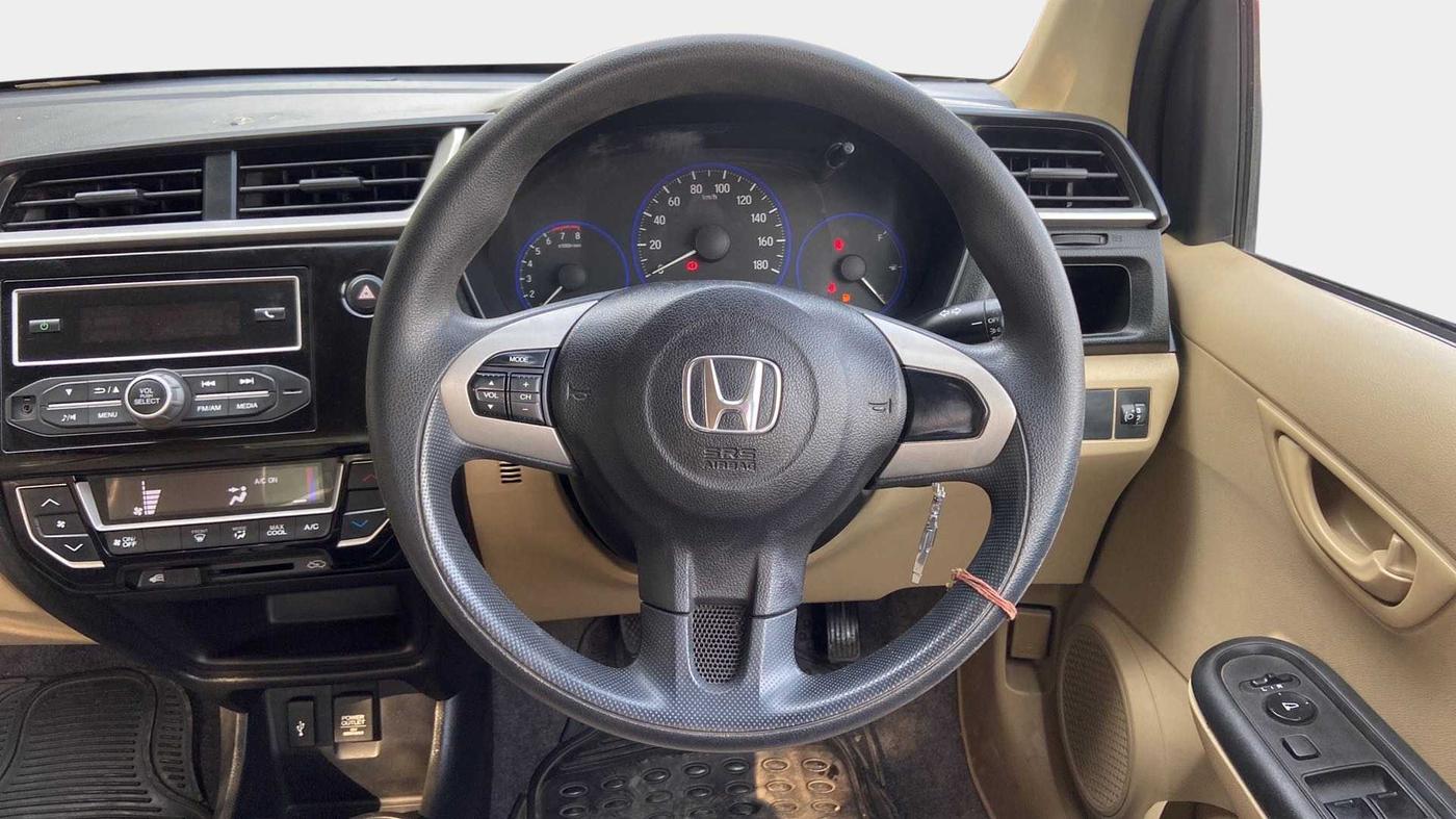 2017 Honda Amaze 1.2L I-VTEC S OPT, Petrol, Manual, 70,497 km, Steering Wheel Close Up