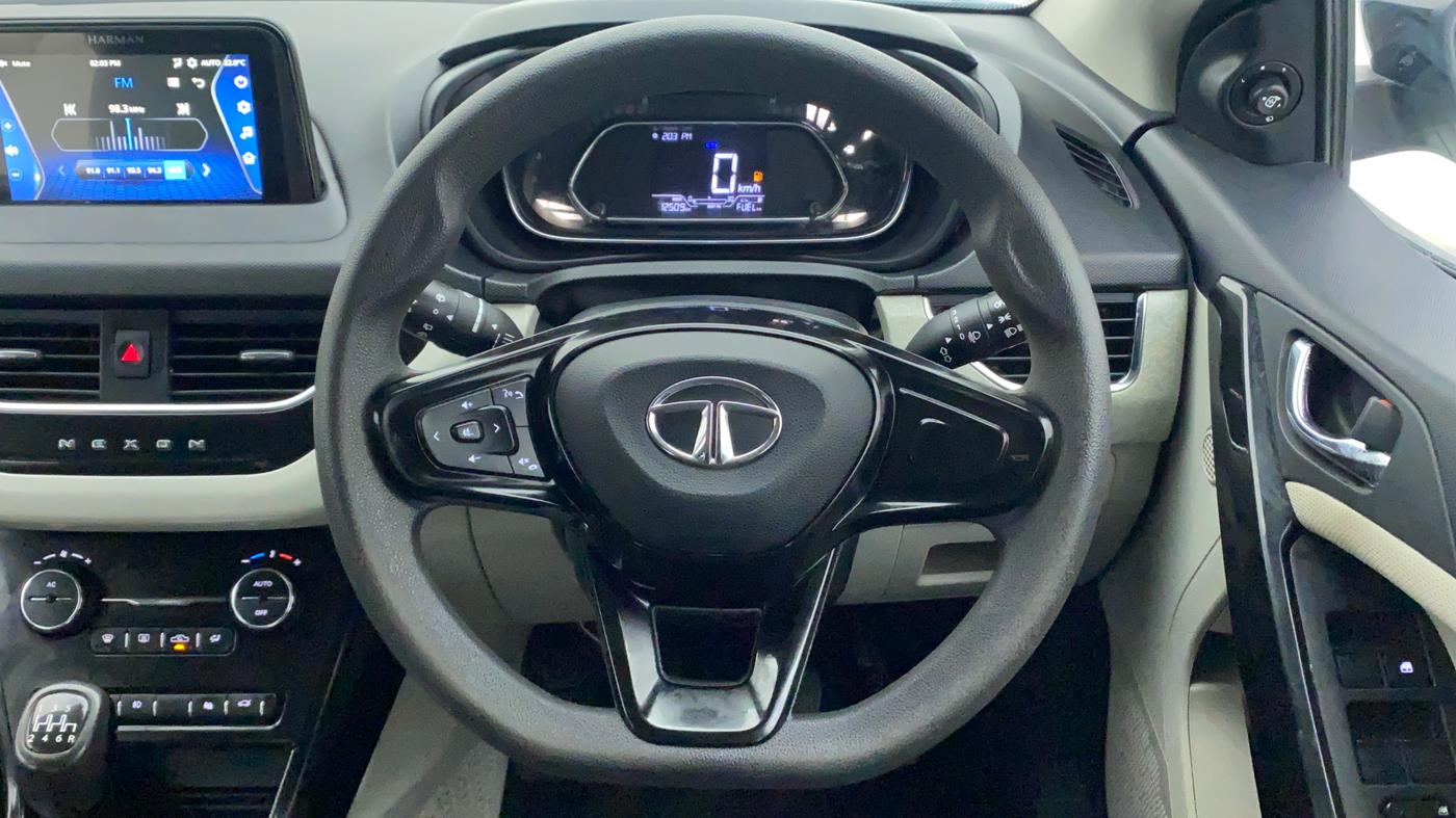 2023 Tata NEXON XZ PLUS PETROL, Petrol, Manual, 12,509 km, Steering Wheel Close Up