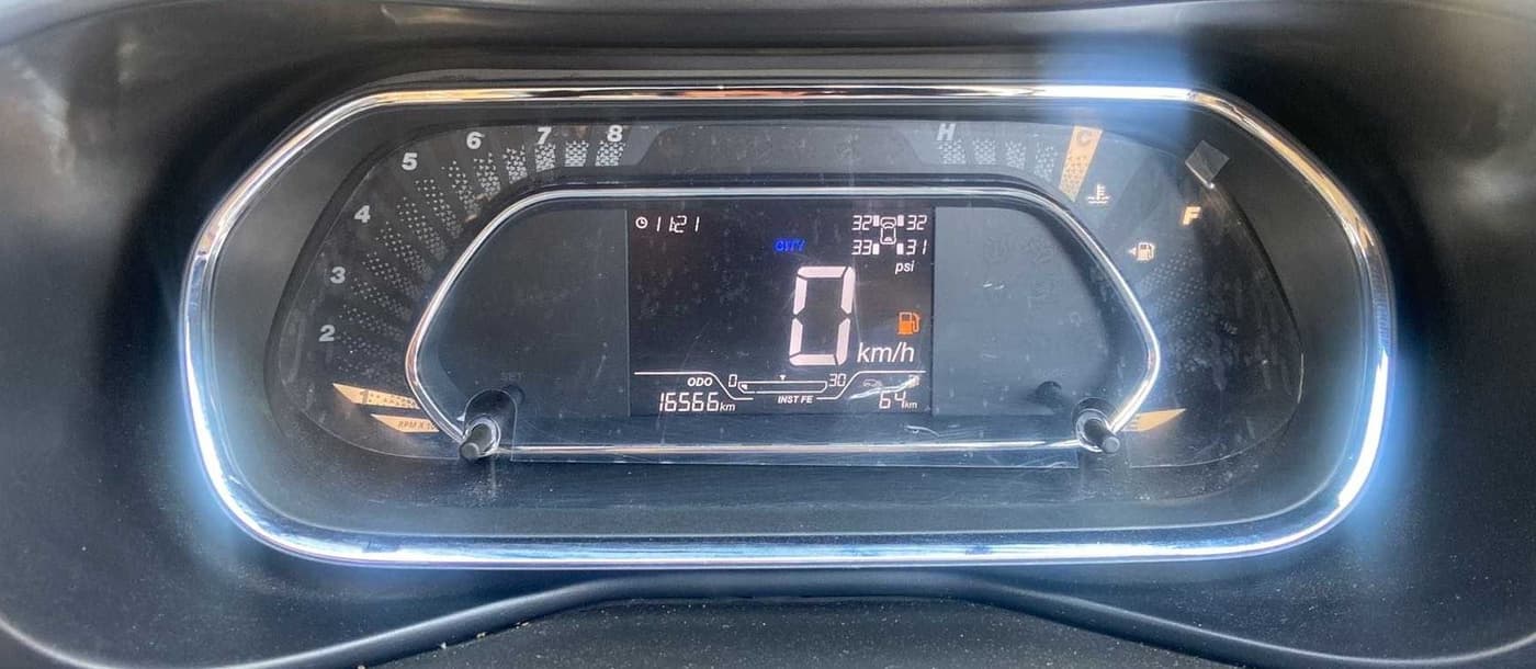 2022 Tata NEXON XZ PLUS (HS) PETROL DUAL TONE, Petrol, Manual, 16,557 km, Odometer Image