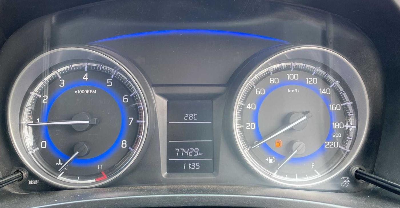 2016 Maruti Baleno DELTA PETROL 1.2, Petrol, Manual, 77,430 km, Odometer Image