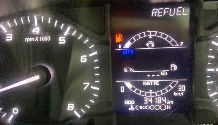 2020 Tata ALTROZ XE PETROL, Petrol, Manual, 34,363 km, Odometer Image