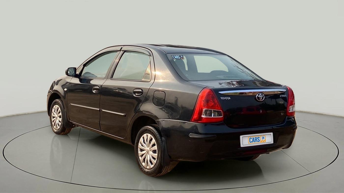 2011 Toyota Etios G, Petrol, Manual, 45,012 km, Left Back Diagonal