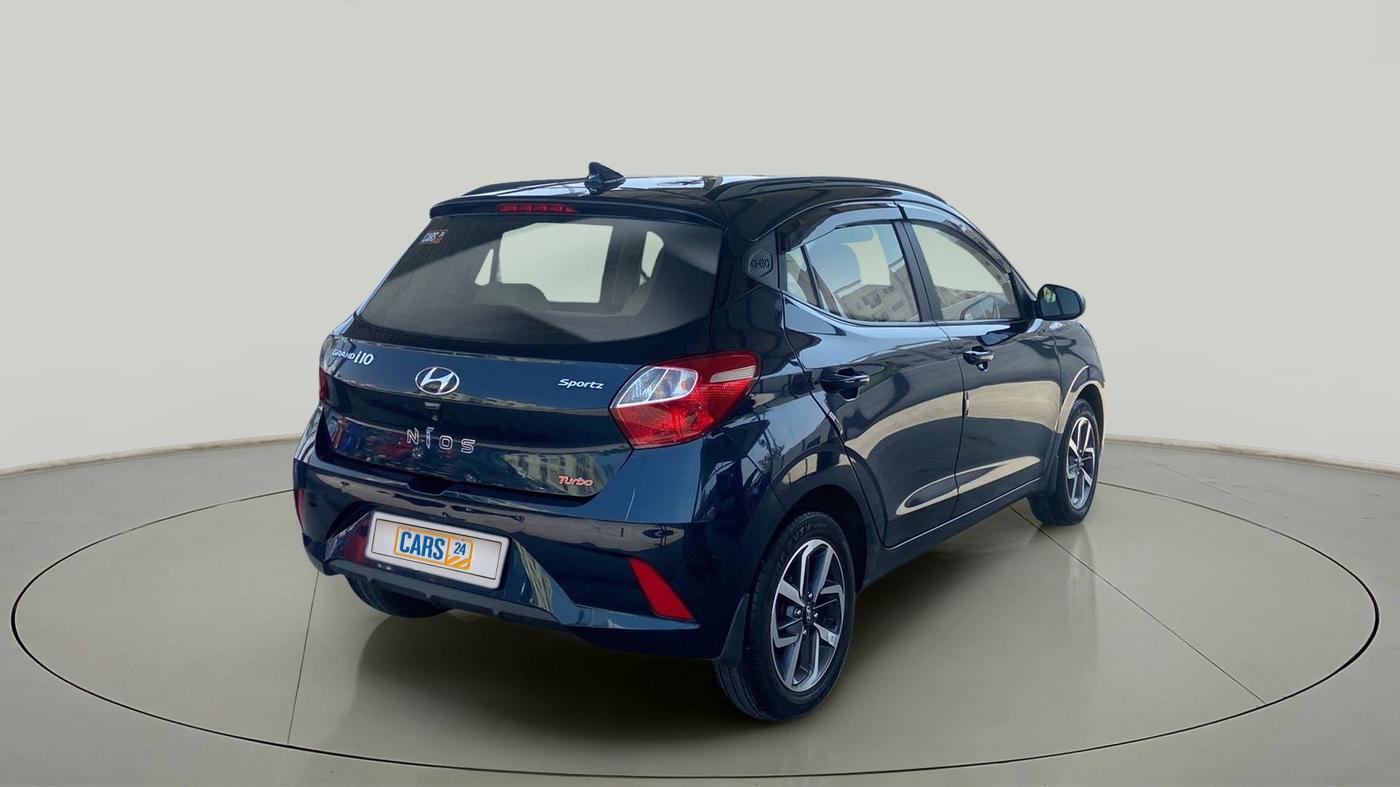2022 Hyundai GRAND I10 NIOS SPORTZ 1.0 TURBO GDI, Petrol, Manual, 10,149 km, Right Back Diagonal