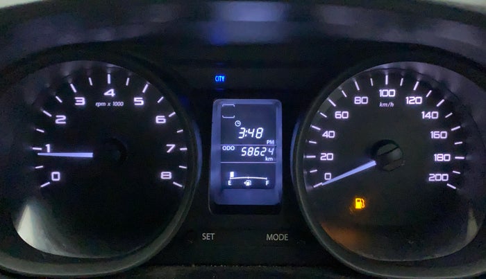 2018 Tata Tiago XM PETROL, Petrol, Manual, 58,546 km, Odometer Image