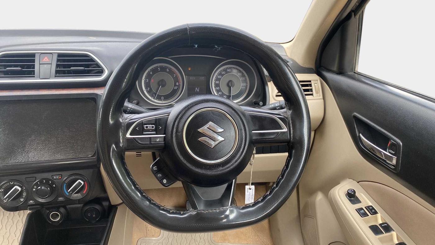 2019 Maruti Dzire VXI AMT, Petrol, Automatic, 1,14,253 km, Steering Wheel Close Up