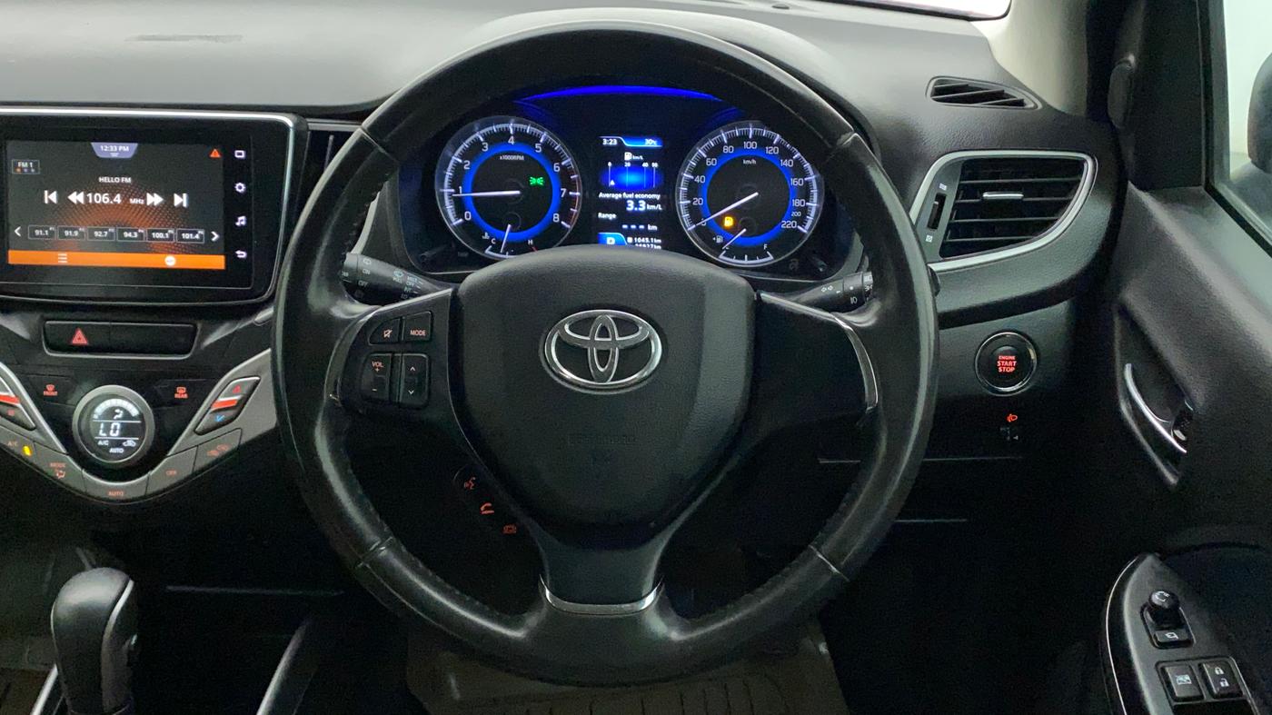 2021 Toyota Glanza V CVT, Petrol, Automatic, 36,927 km, Steering Wheel Close Up