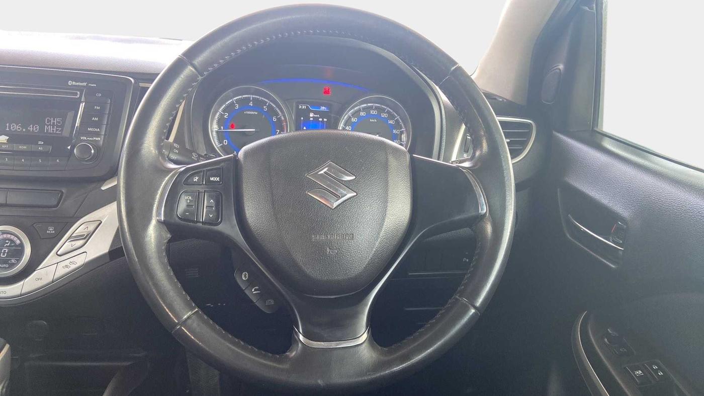 2017 Maruti Baleno ZETA CVT PETROL 1.2, Petrol, Automatic, 65,958 km, Steering Wheel Close Up